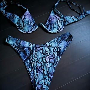 Neon Leopard Bikini Set